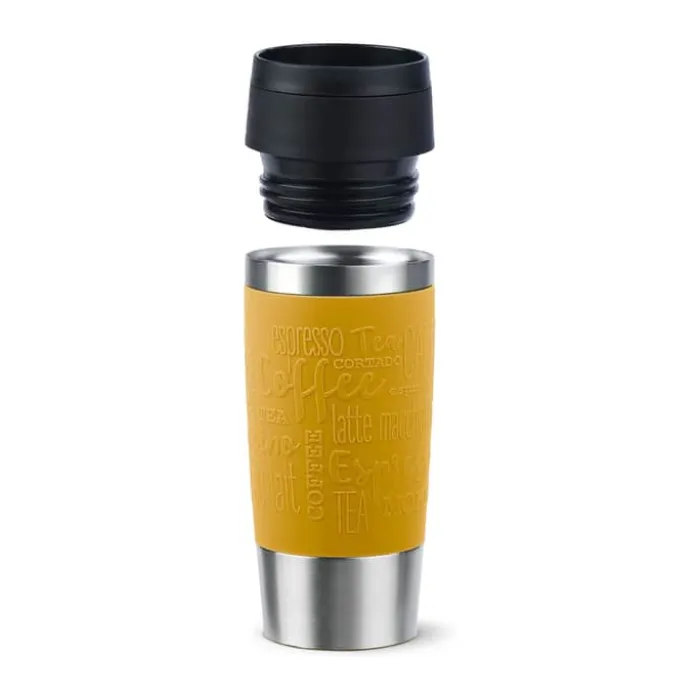 Emsa To-Go Classic Rejsekrus 0,36 liter - Rustfrit stål - Gul