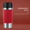 Emsa To-Go Classic Rejsekrus 0,36 liter - Rustfrit stål - Dark red