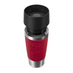 Emsa To-Go Classic Rejsekrus 0,36 liter - Rustfrit stål - Dark red