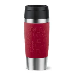 Emsa To-Go Classic Rejsekrus 0,36 liter - Rustfrit stål - Dark red