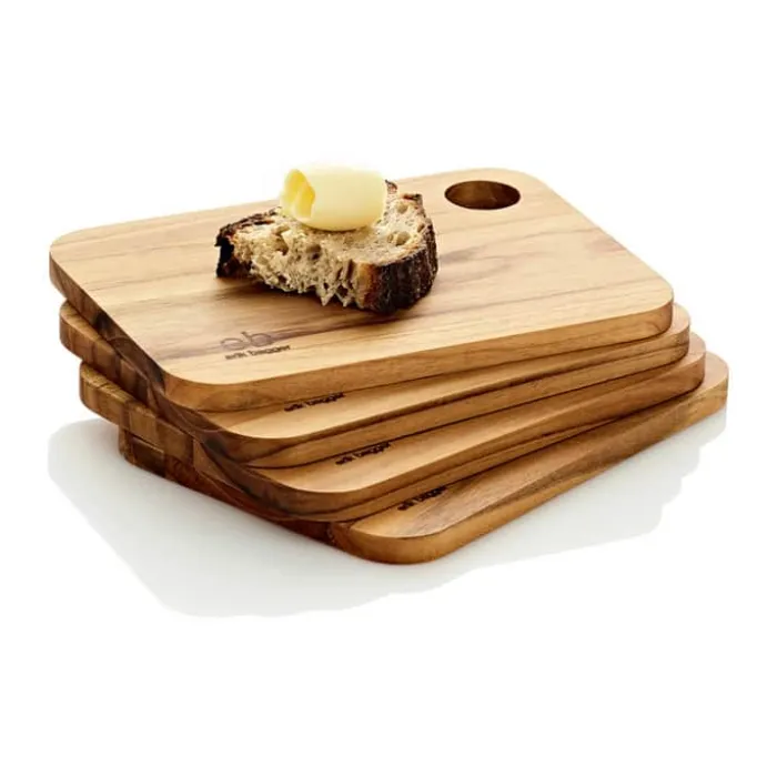 erik bagger a/s Core Smørebrætter - 4 stk. B 13 x L 18 cm - Teak