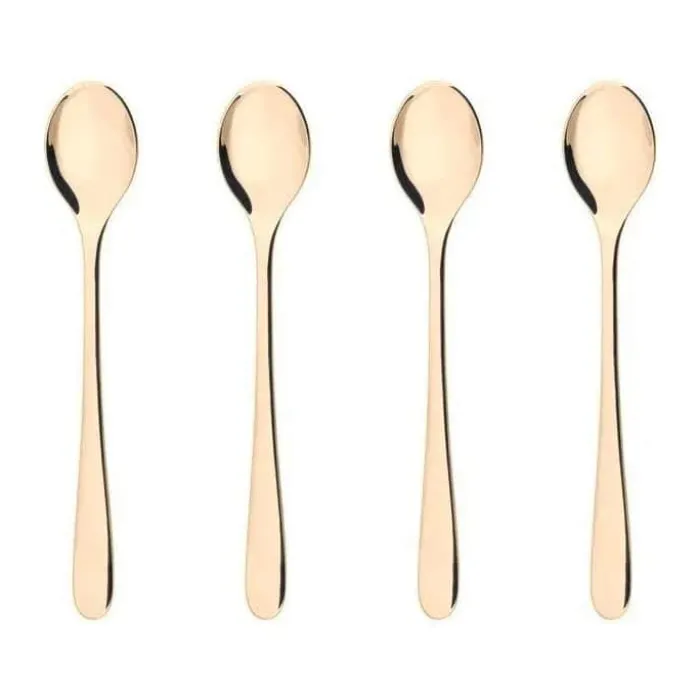 erik bagger a/s Encore Cafe Latte Ske - 4 stk. Rustfrit stål - Blank champagnefarvet