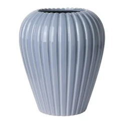 erik bagger a/s Eslau lilje Vase H 20 cm - Fajance - Due blå