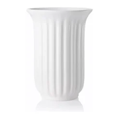 erik bagger a/s Eslau Tulip Vase H 22 cm - Fajance - Hvid