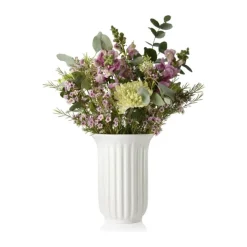 erik bagger a/s Eslau Tulip Vase H 22 cm - Fajance - Hvid