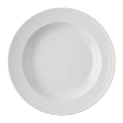 erik bagger a/s Timesless Dyb Tallerken Ø 24 cm - Porcelæn - Hvid