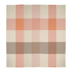 Essenza Erlend Plaid B 200 x L 200 cm - Bomuld/hør - Melon