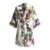 Essenza Fleur Kimono S - Bomuldssatin - Ecru
