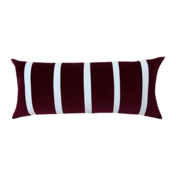 Essenza Isole Pyntepude B 40 x L 90 cm - Bomuldsfløjl - Mauve wine