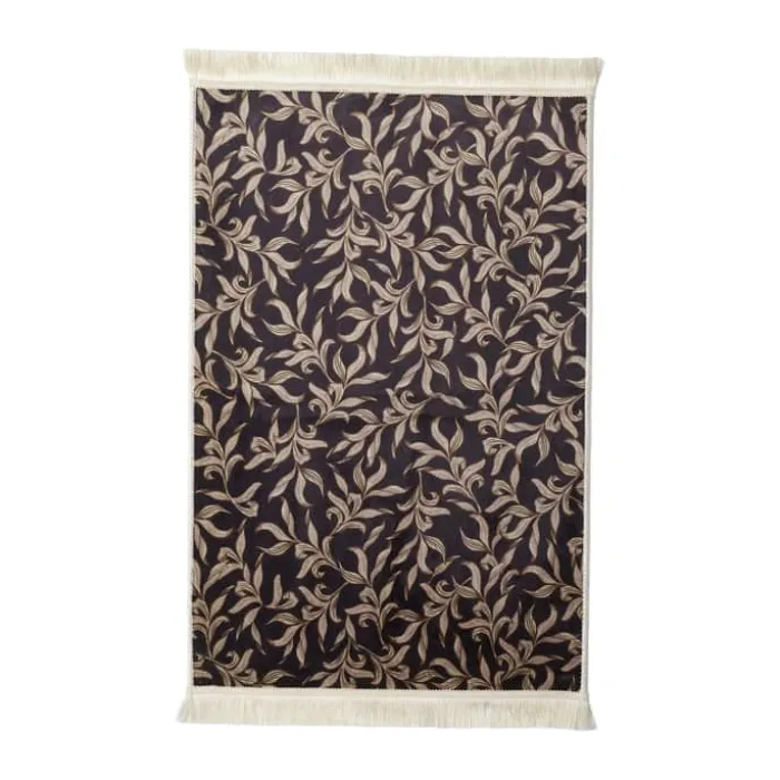 Essenza Juliette Tæppe B 60 x L 90 cm - Polyester/bomuld - Almost Black