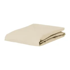 Essenza Minte Stræklagen B 90 x L 210 cm - Bomuldssatin - Oatmeal
