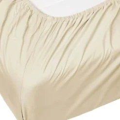 Essenza Minte Stræklagen B 90 x L 210 cm - Bomuldssatin - Oatmeal