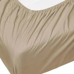 Essenza Minte Stræklagen B 160 x L 200 cm - Bomuldssatin - Taupe