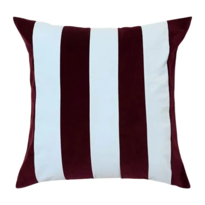 Essenza Nino Pyntepude B 50 x L 50 cm - Bomuldsfløjl - Mauve wine