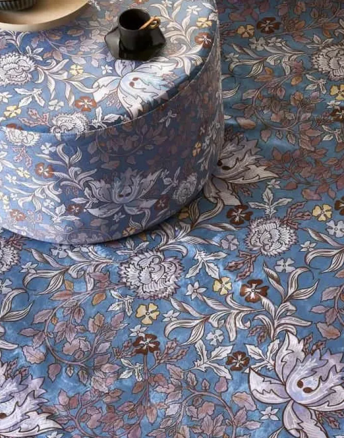 Essenza Ophelia Gulvtæppe B 60 x L 90 cm - Polyester - Blå
