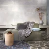 Essenza Ophelia Sengetæppe B 240 x L 100 cm - Polyester - Midnight swim