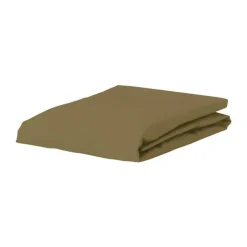Essenza Organic Jersey Boxlagen B 180/200 x L 200/220 cm -Bomuldsjersey/elastan - Olivengrøn