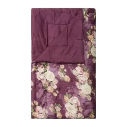 Essenza Orianna Sengetæppe B 150 x L 200 cm - Bomuldssatin - Mauve wine