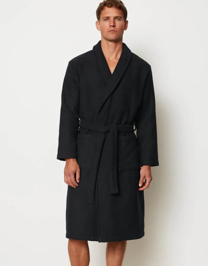 Essenza Premium Badekåbe XL - Bomuld - Dark Navy