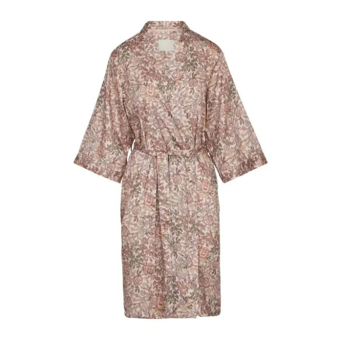 Essenza Sarai Ophelia Kimono M - Bomuldssatin - Darling Pink