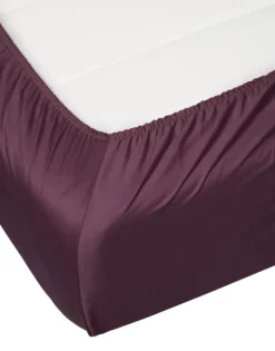 Essenza Satin Boxlagen B 90 x L 200 cm - Bomuldssatin - Marsala