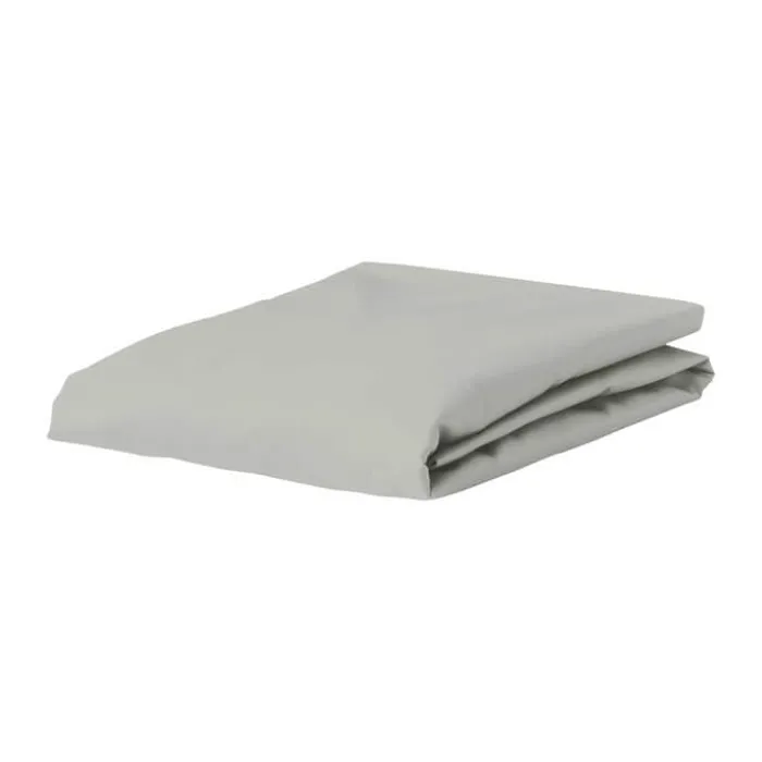Essenza Satin Boxlagen B 180 x L 200 cm - Bomuldssatin - Sølvfarvet