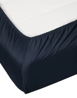Essenza Satin Boxlagen B 140 x L 200 cm - Bomuldssatin - Nightblue
