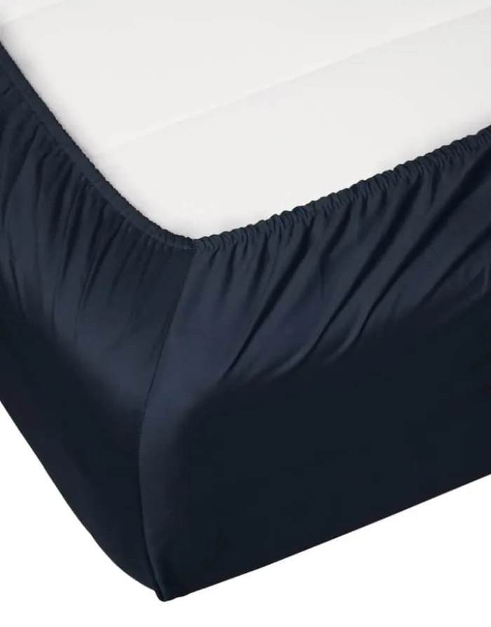 Essenza Satin Boxlagen B 140 x L 200 cm - Bomuldssatin - Nightblue
