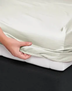 Essenza Satin Boxlagen B 180 x L 200 cm - Bomuldssatin - Oyster
