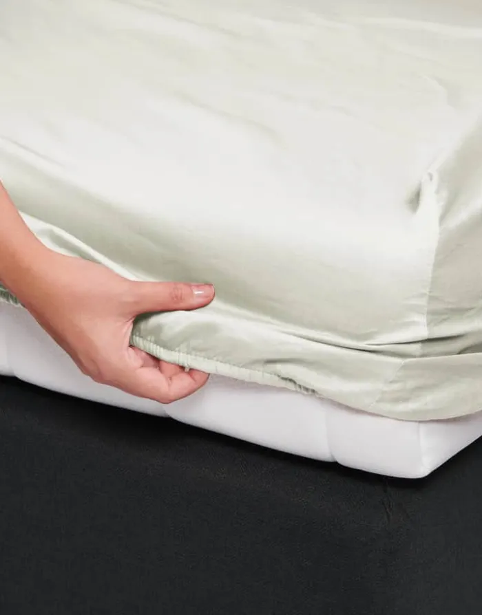 Essenza Satin Boxlagen B 180 x L 200 cm - Bomuldssatin - Oyster