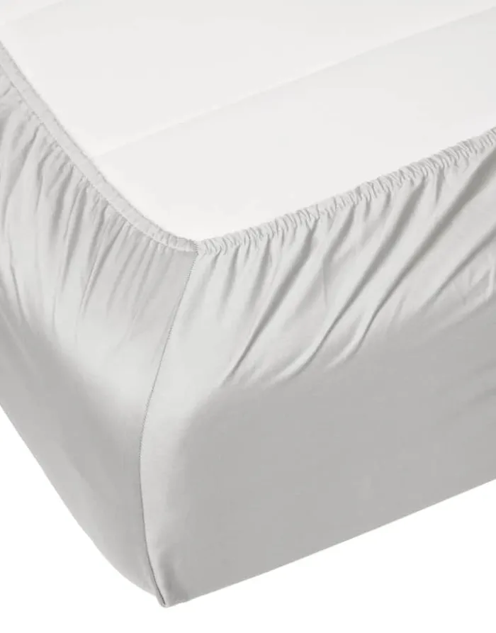 Essenza Satin Boxlagen B 140 x L 200 cm - Bomuldssatin - Sølvfarvet