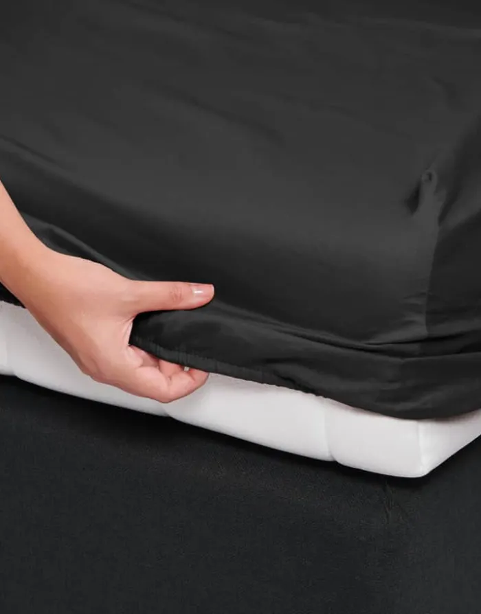 Essenza Satin Boxlagen B 180 x L 200 cm - Bomuldssatin - Antracit