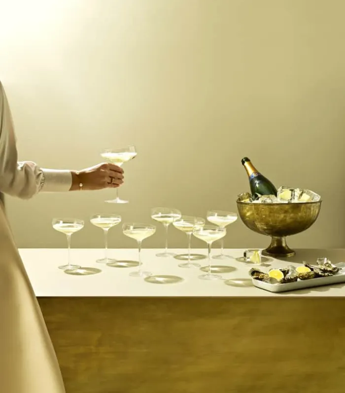Eva Solo Coupe Champagneglas 20 cl - Mundblæst glas - Klar
