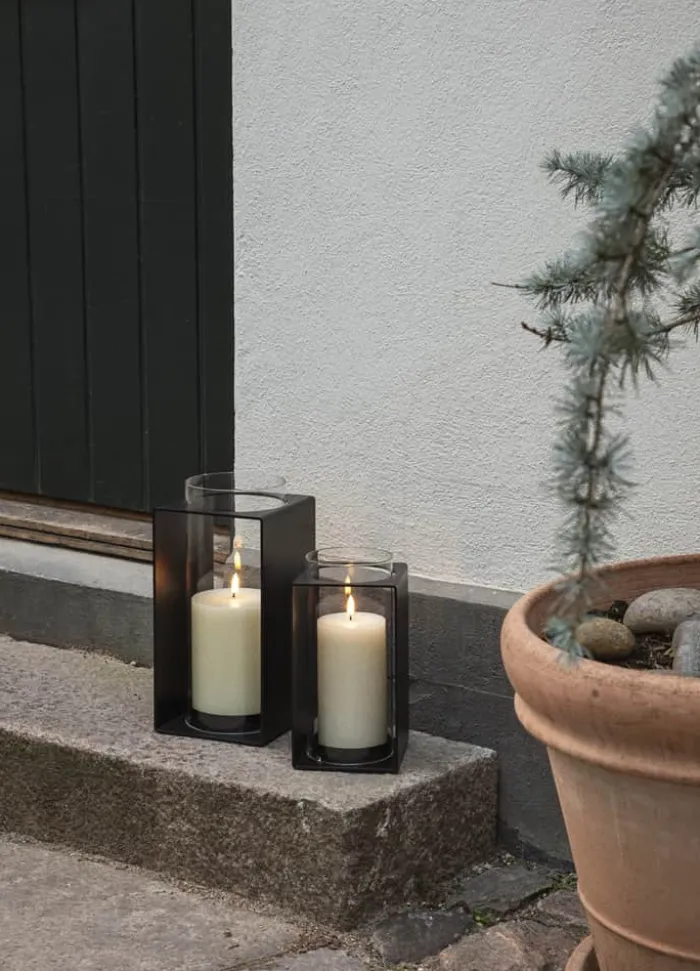 Eva Solo Glow Lanterne H 23,5 cm - Aluminium/glas - Black