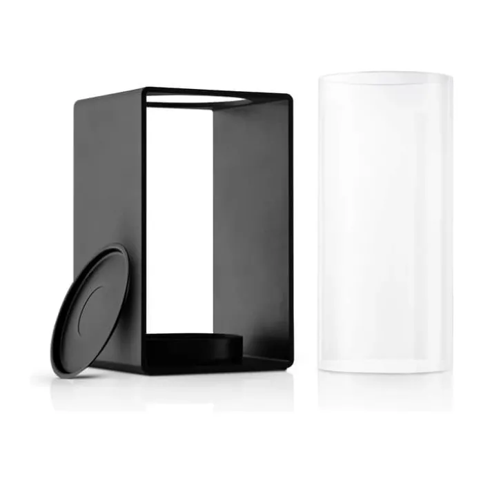 Eva Solo Glow Lanterne H 18 cm - Aluminium/glas - Black