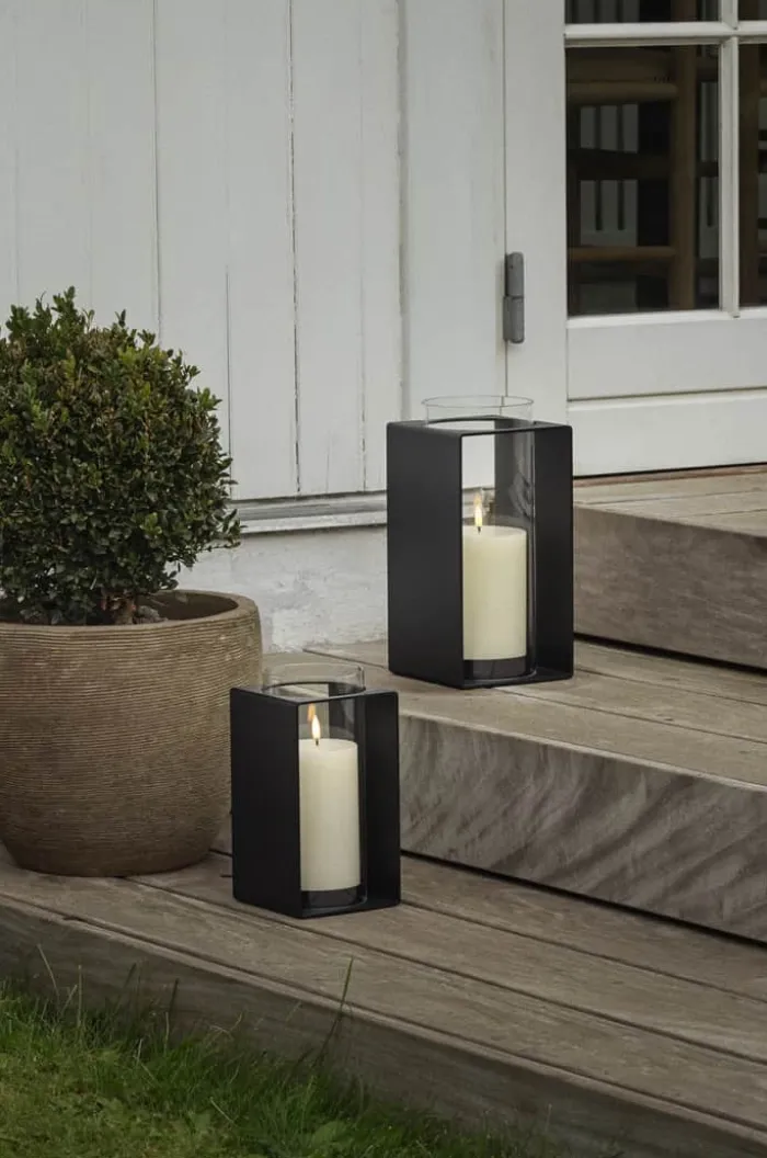 Eva Solo Glow Lanterne H 18 cm - Aluminium/glas - Black