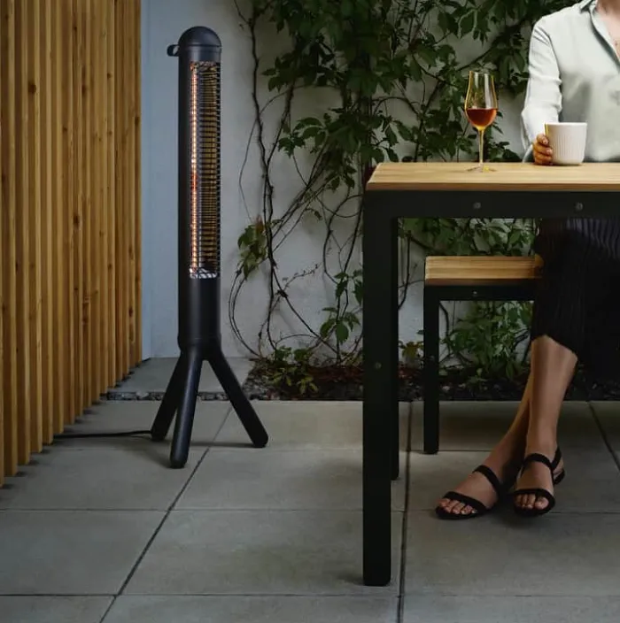 Eva Solo HeatUp Terrassevarmer 3 varmeniveauer - 180 cm ledning - Infarødt halogenrør