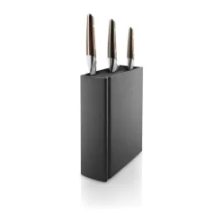 Eva Solo Lexicon Knivblok H 25,2 x B 7,3 x L 20,3 cm - Rustfrit stål - Sort