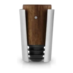 Eva Solo Liquid Lounge Champagneprop Ø 4 x H 7 cm - Rustfrit stål/silikone/valnøddetræ