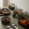 Eva Solo Nordic Kitchen Brødkurv Ø 21,5 x H 7 cm - Bambus/kunststof - Natur/sort