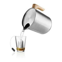 Eva Solo Nordic Kitchen Induktionskedel 1 liter - Aluminium/egetræ/rustfrit stål - Børstet stål
