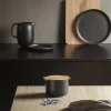 Eva Solo Nordic Kitchen Saltkar m. låg Ø 10,5 cm- Stentøj - Sort