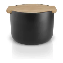 Eva Solo Nordic Kitchen Saltkar m. låg Ø 10,5 cm- Stentøj - Sort