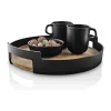 Eva Solo Nordic Kitchen Serveringsbakke Ø 35 x H 8 cm - Karboniseret Bambus - Sort/natur