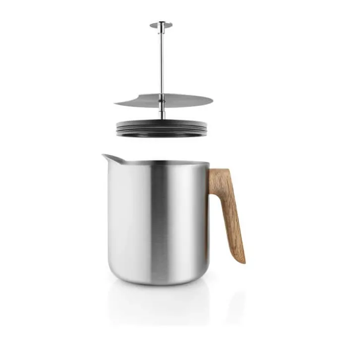 Eva Solo Nordic Kitchen Stempeltekande 1 liter - Rustfrit stål/olieret egetræ