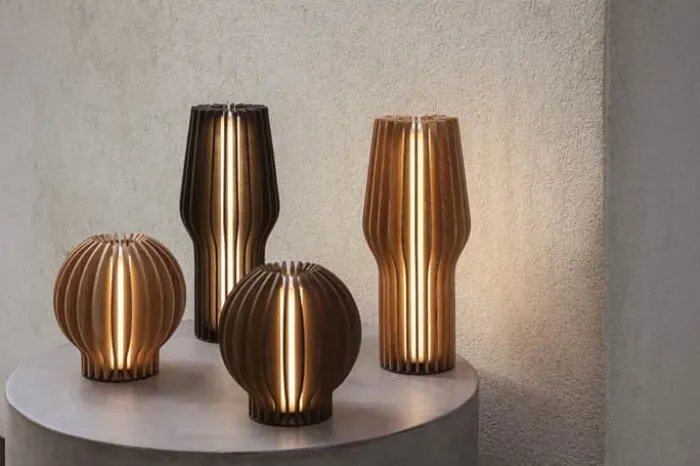 Eva Solo Radiant LED Lampe H 15 cm - Egetræ/kunststof - Smoked oak