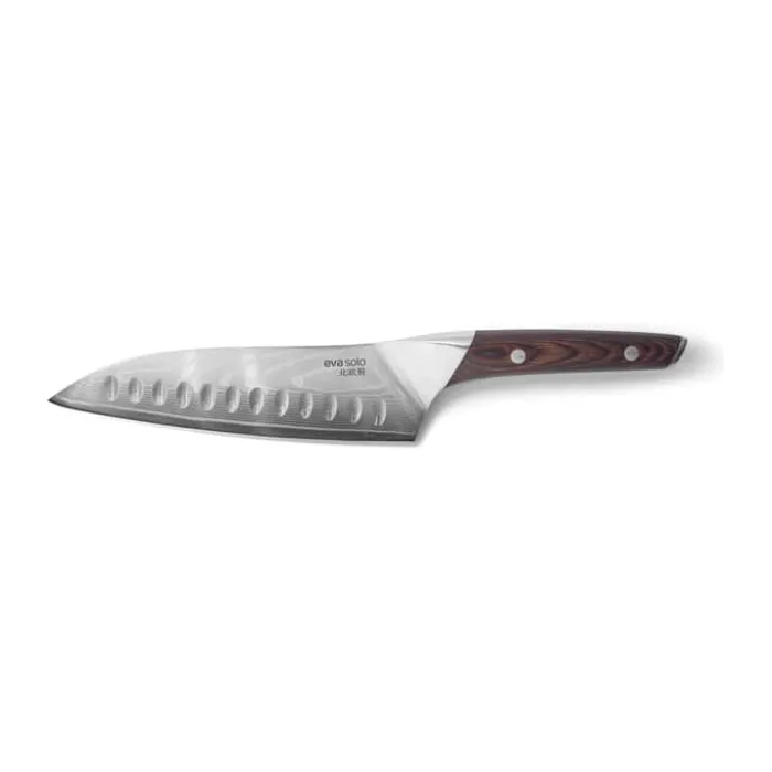 Eva Solo Santokukniv L 18 cm - Damascus stål/pakkatræ