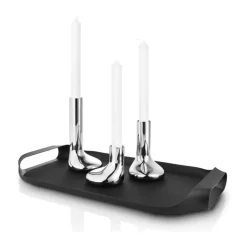 Eva Solo Serveringsbakke B 25 x L 43 cm - Rustfrit stål - Mat sort