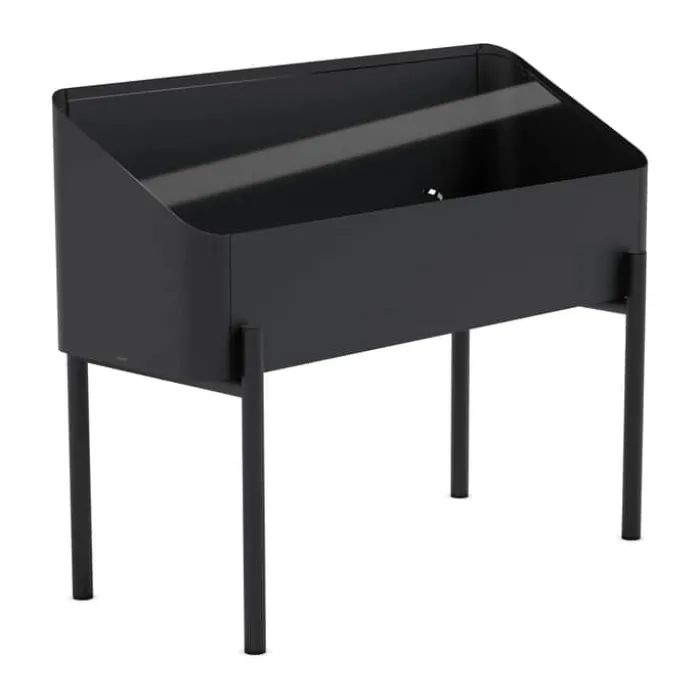 Eva Solo Simply Grow Spire Plantekasse B 80 x L 33 x H 63 cm - Aluminium/Hærdet glas
