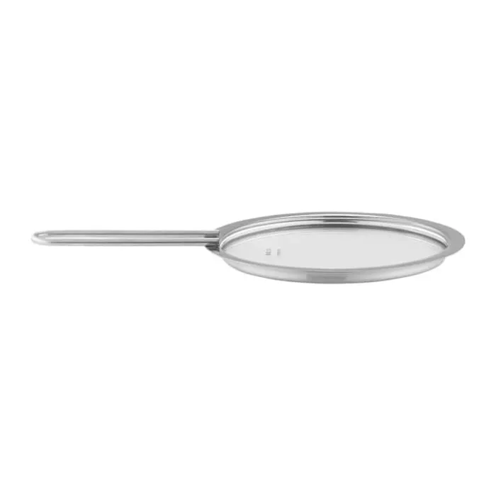 Eva Trio Glaslåg Ø 13 cm -90% genanvendt rustfrit stål- Børstet stål